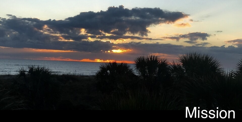 Dawn over the Atlantic